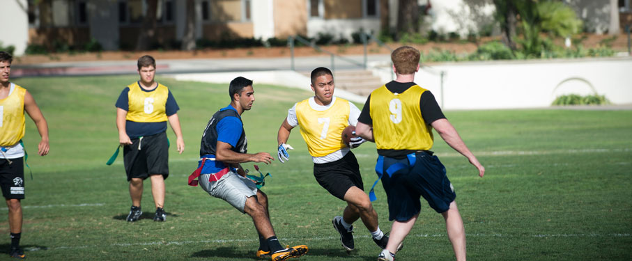 lmu intramural sports team playing on the field