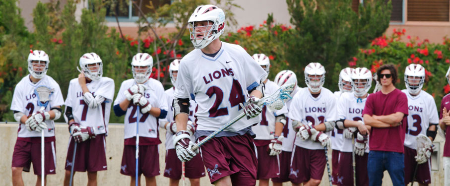 An image of the LMU student men's lacrosse team