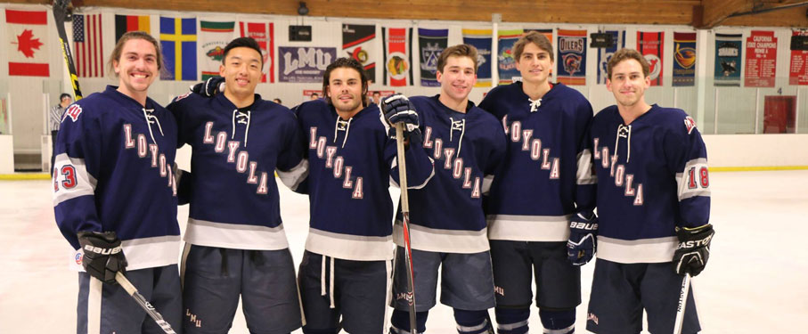 lmu students hockey club sports team photo