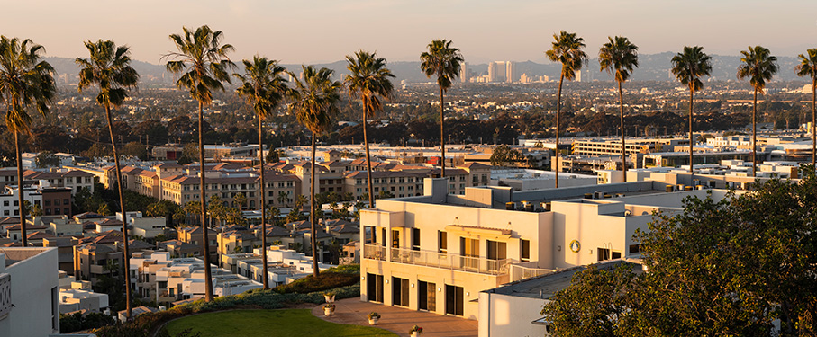 View of the city from the Jesuit Community at LMU