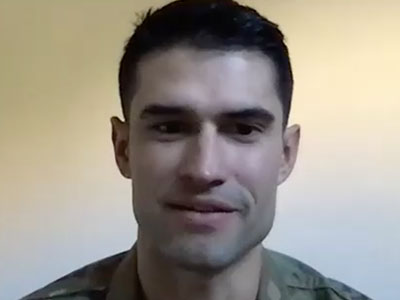 Captain Travis Schirner in military uniform