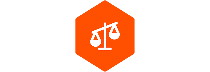 Justice scales icon